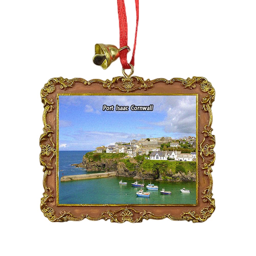 Port Isaac Cornwall England UK Travel Souvenir Xmas Tree Ornament Hanging Pendant Home Christmas Party Decoration
