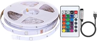 5V USB LED Strip Lights RGB Lighting Tape TV Cabinet Kitchen Docoration 16ft