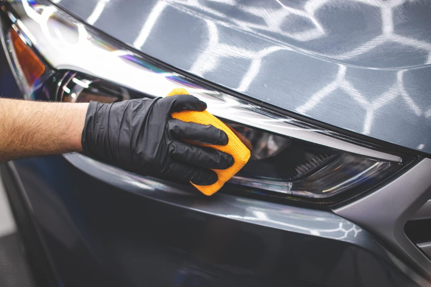 The Rag Company - The Pearl Microfiber Detailing Applicator Sponges - Versatile Detailing Tool, Extra Absorbent, Able to Withstand Numerous Uses, 3in x 5in, Orange (6-Pack)