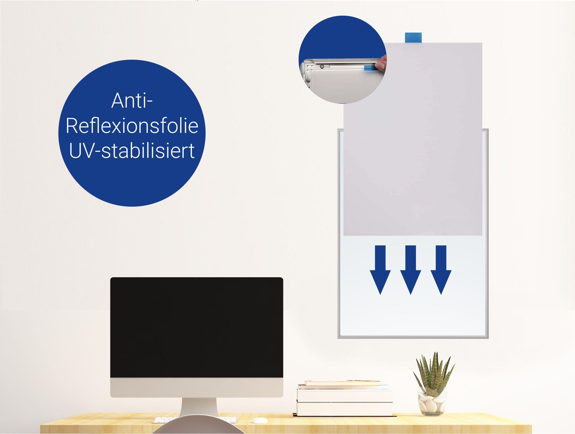 MAUL Ersatzfolie A0 (10 Stück) | Folie für Kundenstopper A0, Klapprahmen A0, Bilderrahmen A0 | UV-stabilisierte Anti-Reflexionsfolie | Schützt vor Ausbleichen | Transparent