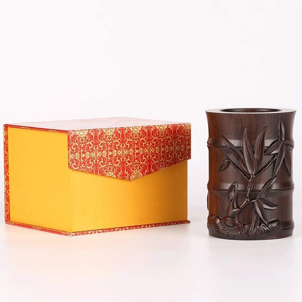 KYUSAR Schreibtisch Stifthalter Stifthalter Kreativer Stifthalter Log Retro Desktop Stifthalter Dekoration Schreibtisch Geschenk Bleistifthalter Bleistift Desktop Stiftehalter