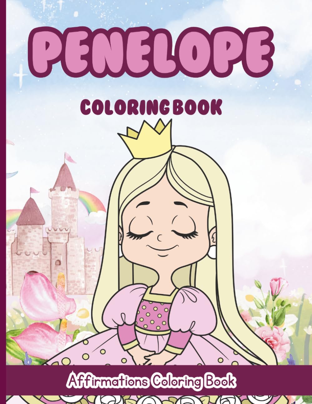 Penelope Coloring Book: Affirmations Coloring Book, A Creative Journey of Positive Empowerments