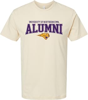 R and R Imports Northern Iowa Panthers Officially Licensed Unisex Cotton T-Shirt – Large Front Alumni Design
