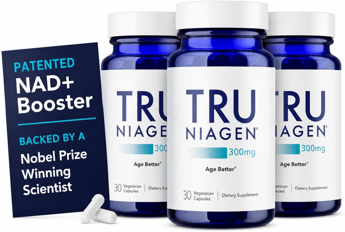 Patented Nicotinamide Riboside NAD+ Supplement. NR Supports Cellular Energy Metabolism & Repair, Vitality, Healthy Aging of Heart, Brain & Muscle - 30 Servings / 30 Capsules - Pack of 3
