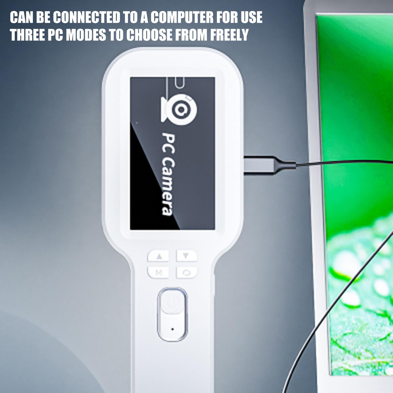 Microscopio digital apto para ancianos, pantalla de 3 pulgadas, 12 MP, lupa de mano con luz LED integrada, lupa de arqueología inalámbrica