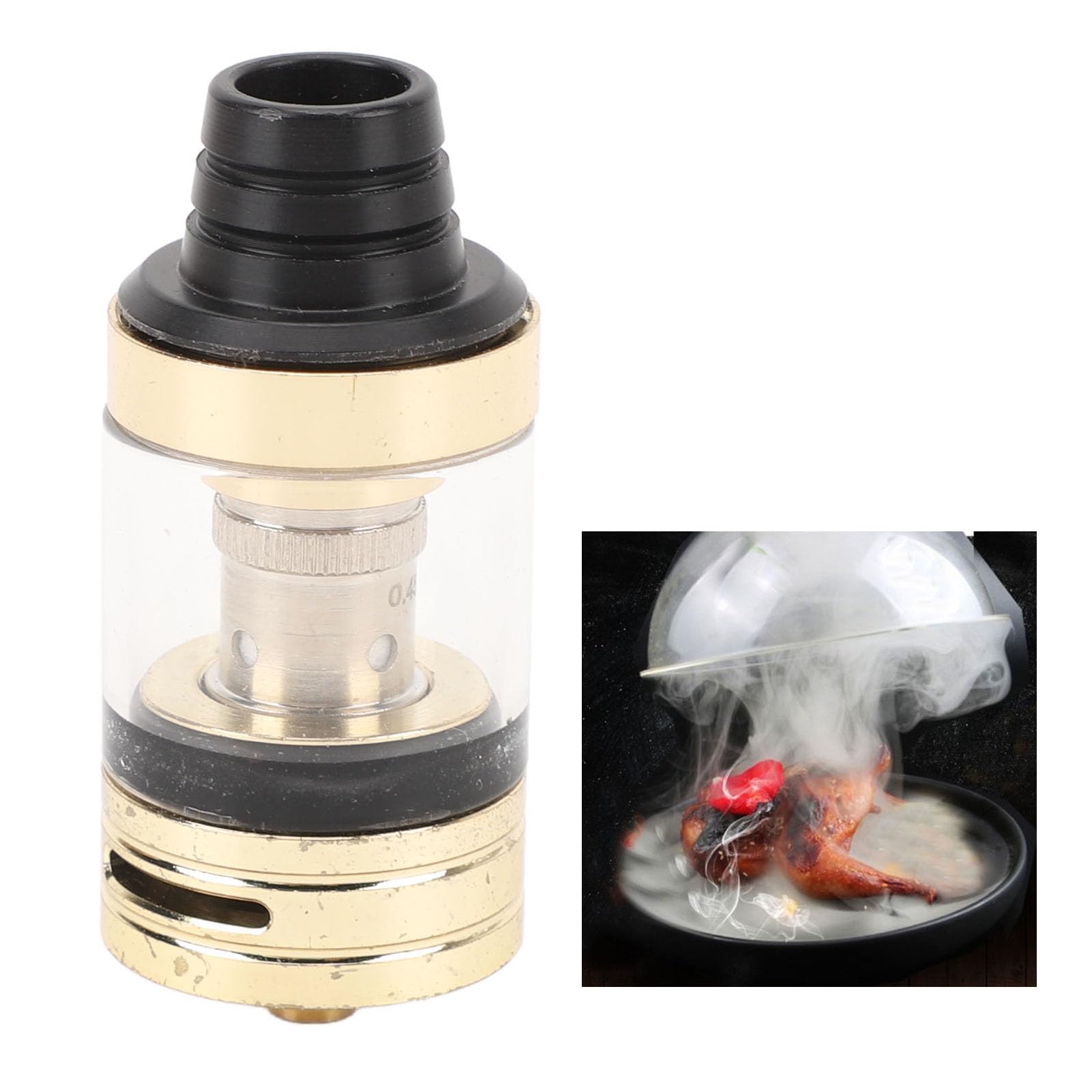 Máquina de burbujas ahumadas Tanque de Fuel Cocktail Molecular Cuisine Cóctel Smoked Bubbler Fuel Tank Accessory Alta eficiencia Bubbles finas rápidas Alimentos Safe Fácil de