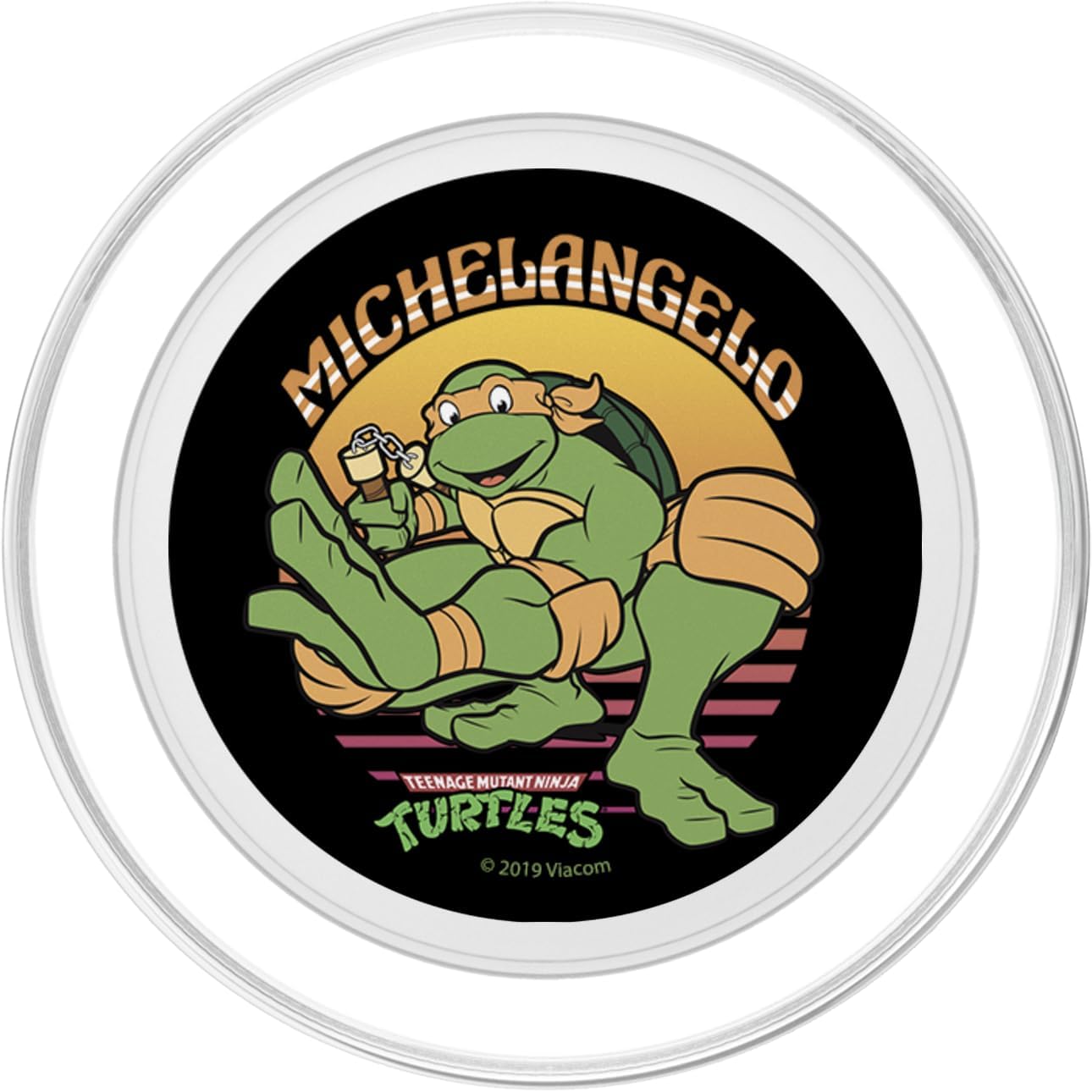 Teenage Mutant Ninja Turtles Michelangelo Rising Sun PopSockets MagSafe PopGrip for iPhone