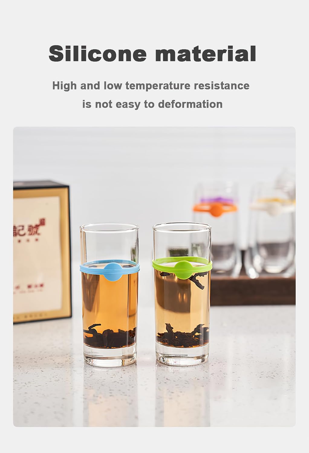 12-Piece Drink Markers - Wine Glass Charms for Parties, Silicone Markers for Drinks, Solution for Guest Identification
