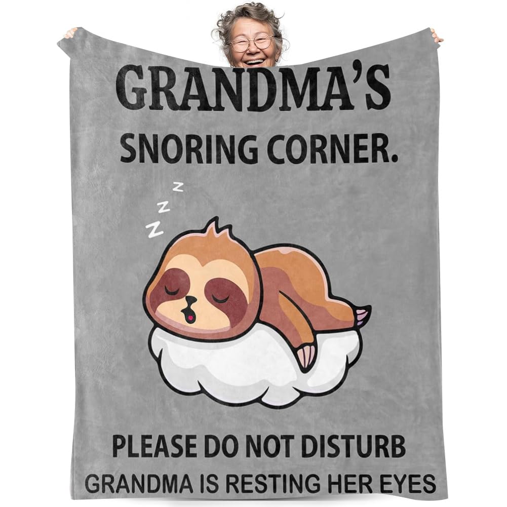 Kmfasvx Women's Color Grandma Gifts, Birthday Gifts For Grandma Blanket, Nanny Gifts, Great Gift Ideas For Nana Granny On Her Mothers Day Birthday Christmas Valentines (100X130cm Flannel)