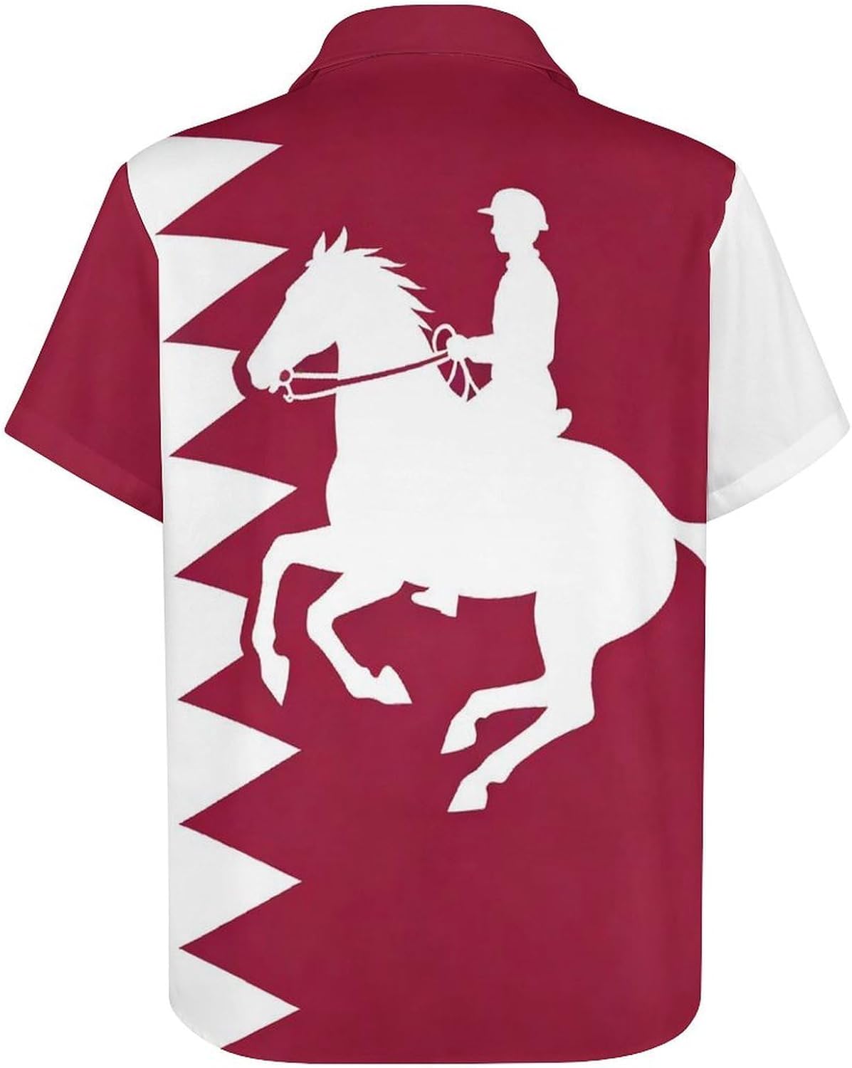 Qatar Equestrian Men's Shirt Hawaiian Short Sleeve