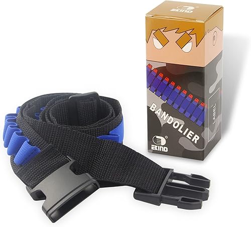 Carrillera EKIND para munición de pistola de juguete, dardos, para pistolas Elite Nerf N-strike Blasters, 100