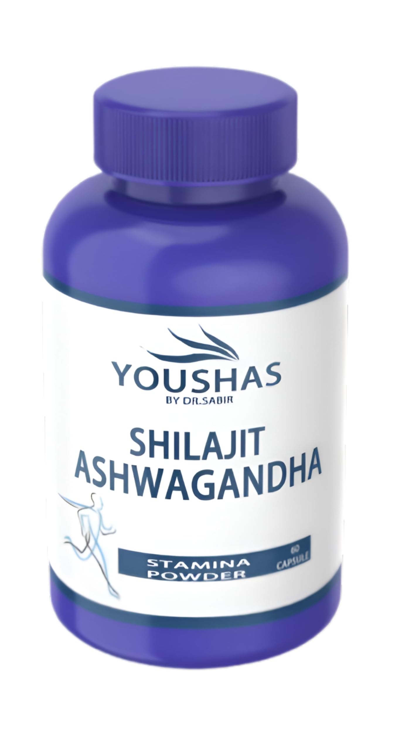 Shilajit & Ashwagandha 60 Capsules-by Dr.Sabir-1 Month Supply-Ashwagandha KSM-66 400mg & Purified Shilajit Extract 400mg- Anxiety Relief for Adults-ashwagandha high Strength-Bodybuilding Supplements