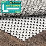 Cosyland Non Slip Rug Pad 8x10' 4PC Rug Grippers Included Strong Carpet Pad for Hard Floors Provide...
