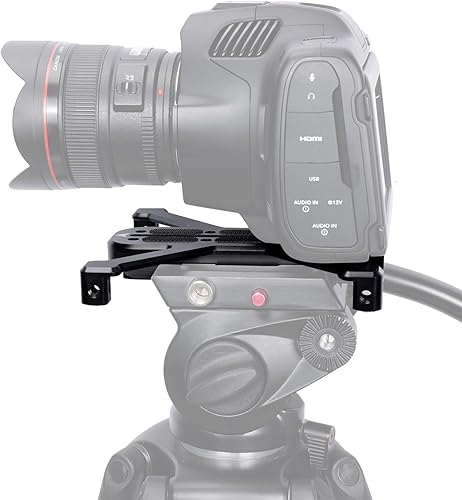 Miniatura 2 de NICEYRIG Placa de liberación rápida para Manfrotto 500/501/577/701 con soporte de cuatro pies aplicable para cámaras réflex digitales grandes y