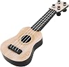 Kids Musical 1pc Wooden Kids Ukulele Toy Toddler Guitar Classical Instrument Ukulele Musical Toy for Preschool Children Beige Baby Guitar