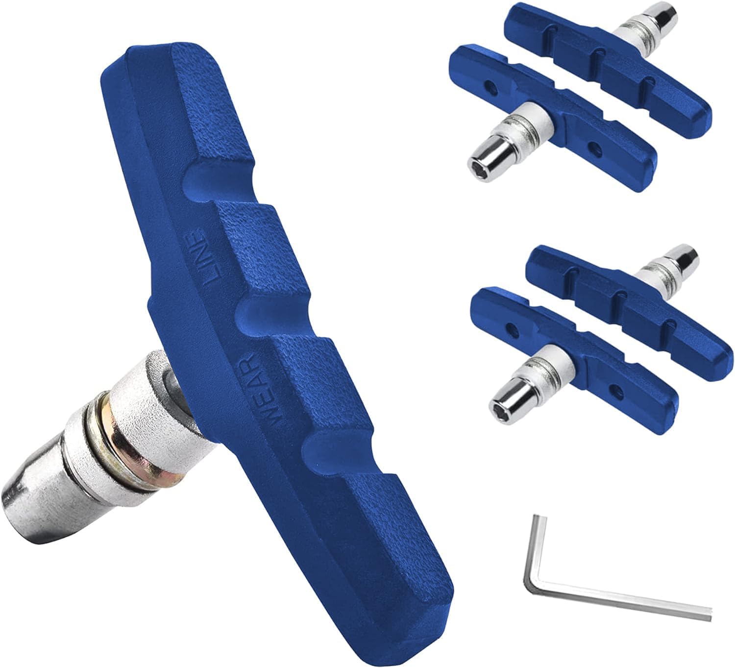 Oture 2 Pairs 70mm V-Brake Pads Bicycle Replacement Brake Blocks