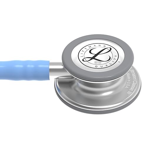 Miniatura 2 de 3M Littmann Classic III - Estetoscopio de monitoreo 5630, 2 veces más volumen*, menos peso**, campana de acero inoxidable, 27 pulgadas, tubo azul