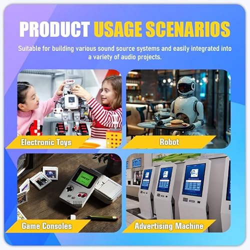 CQRobot-Lautsprecher 8 Ohm 5 Watt für Arduino, 2,54 mm Dupont-Schnittstelle. Es ist ideal für eine Vielzahl Kleiner elektronischer Projekte.