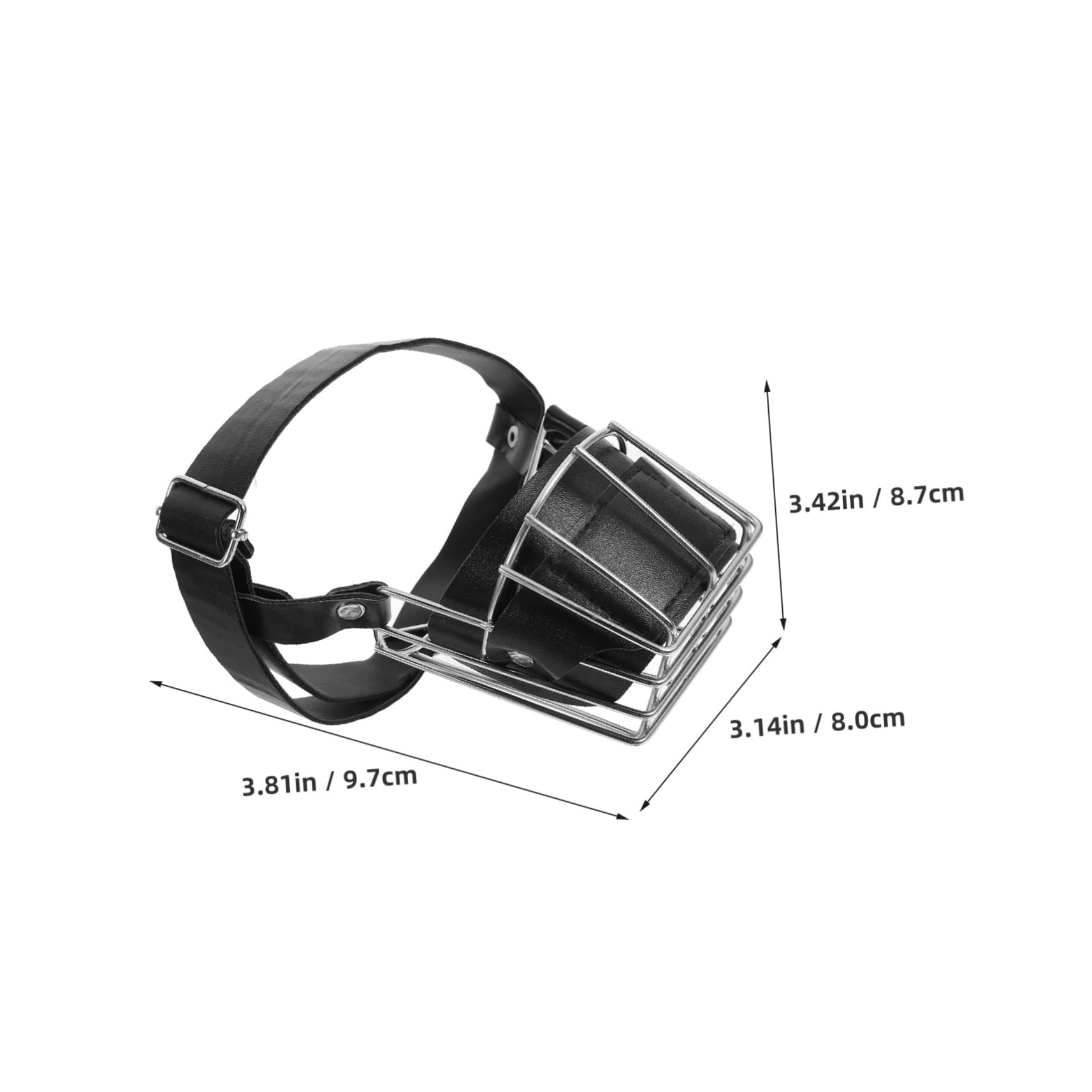 Mipcase Portable Adjustable Dog Muzzle Breathable Basket Muzzle for Small Puppies Comfortable Design Easy to Clean for Training and Preventing Biting and Barking