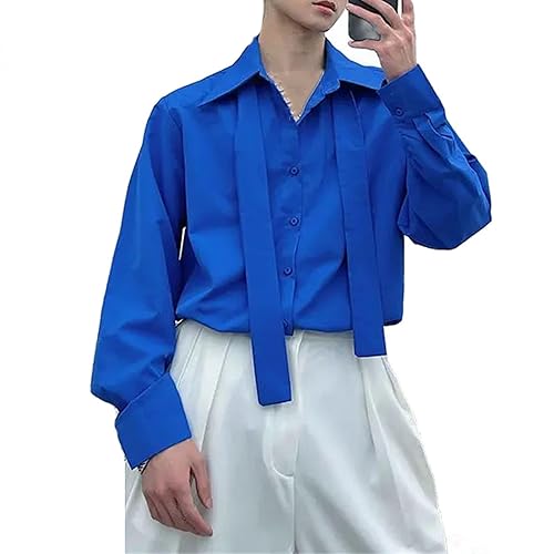 Chemise à manches longues pour homme Style coréen Ins Internet