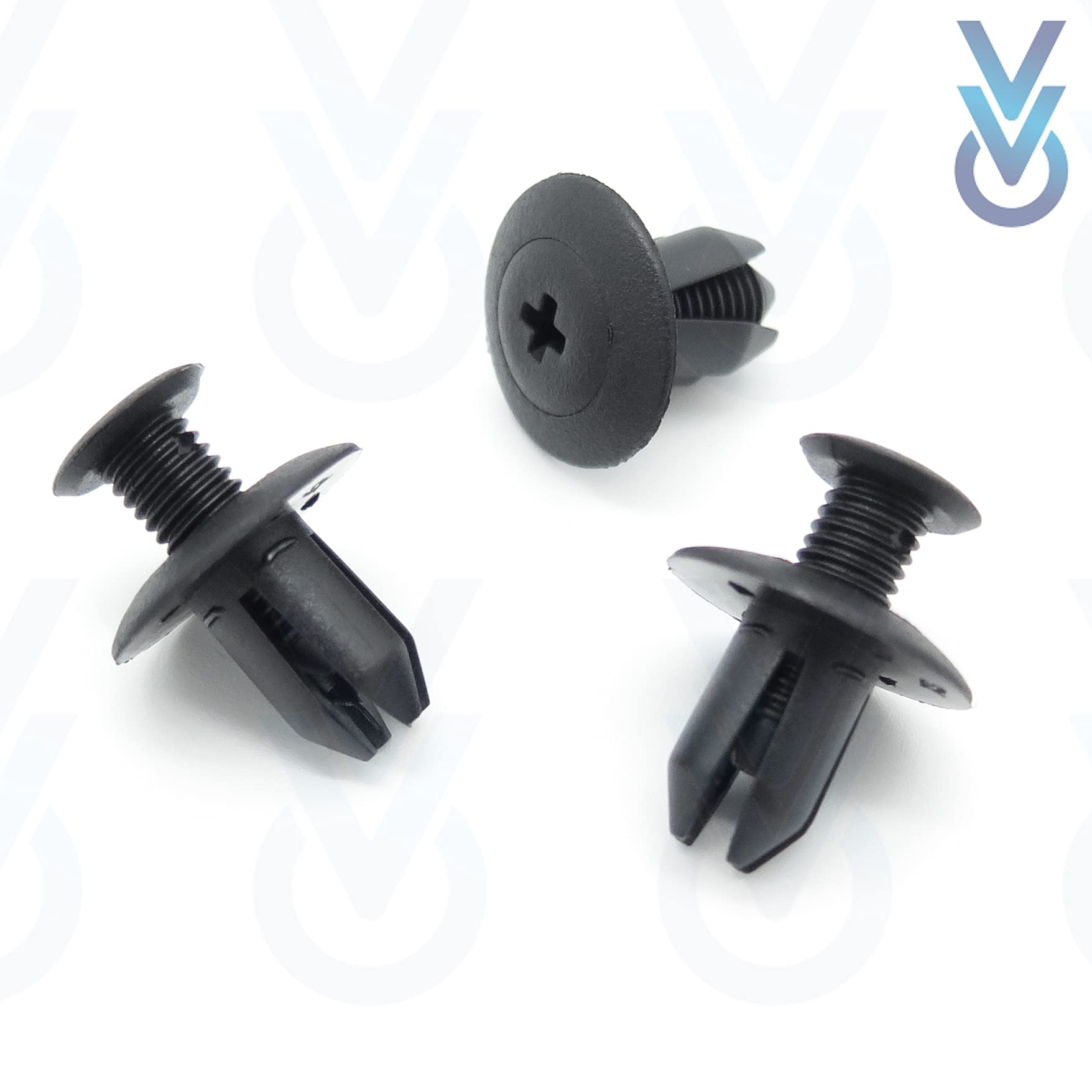 VVO Fasteners- Black Plastic Side Skirt, Sill Moulding Cover Trim Clips for Mazda MX-5, 3, RX-8, 2, (Pack of 10)