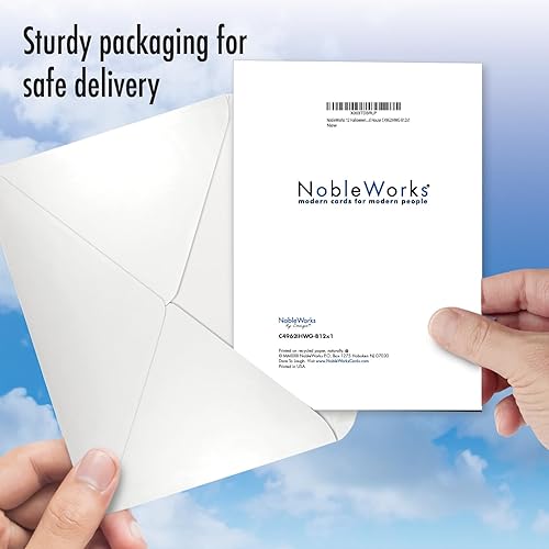 Miniatura 6 de NobleWorks Juego de 12 tarjetas de felicitación de Halloween en caja con sobres de 5 x 7 pulgadas (1 diseño, 12 cada uno) calabazas espeluznantes -