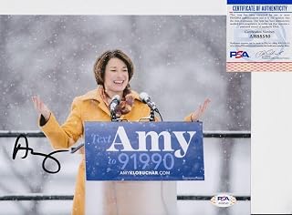 Amy Klobuchar For President 2020 Senator Signed Autograph 8x10 Photo PSA/DNA COA A