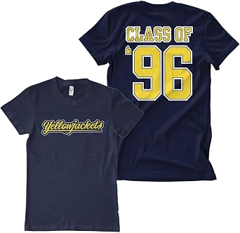 Yellowjackets Officially Licensed Class of 96 Mens T-Shirt Navy Blue, Medium