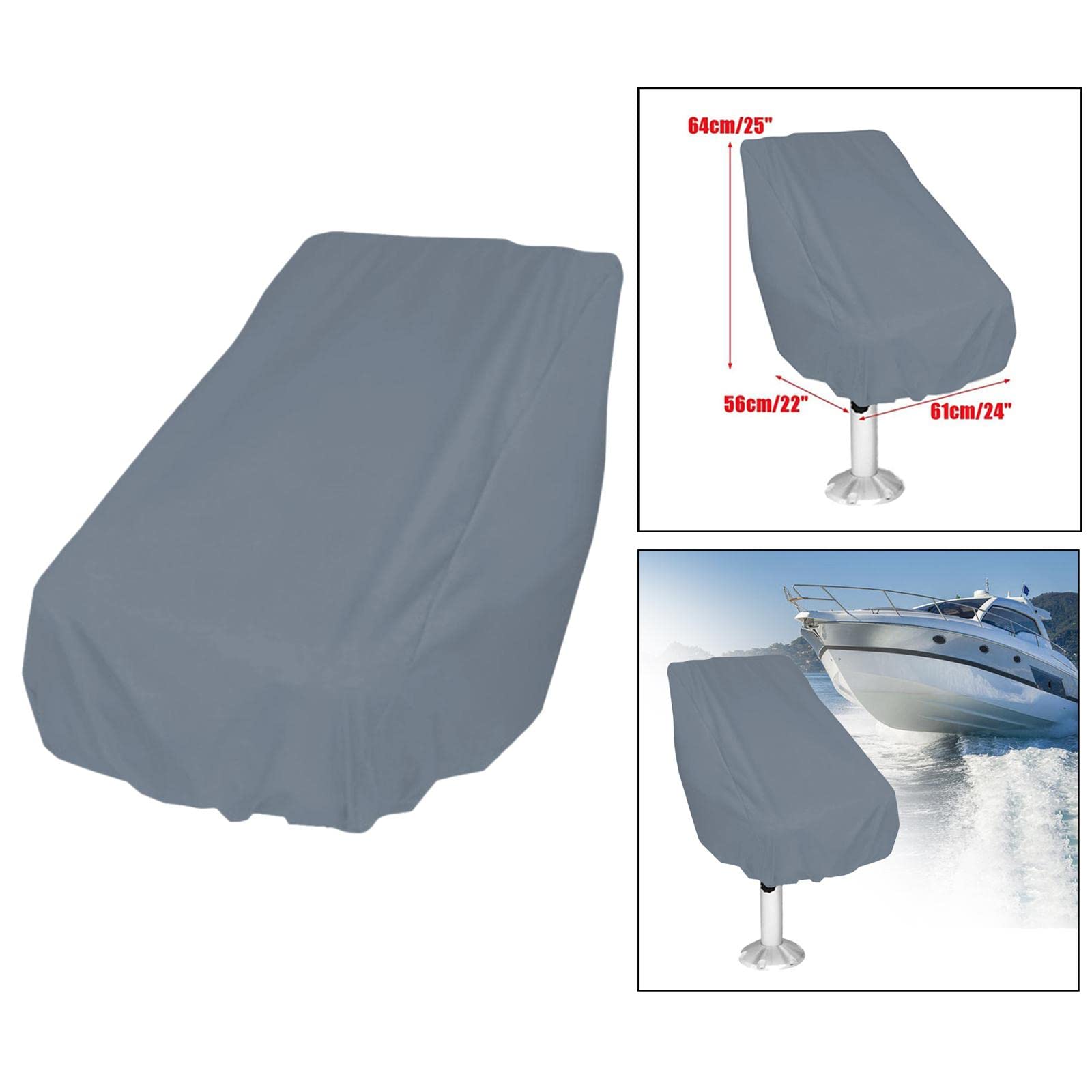 Housse De Siège Bateau Universelle Oxford 210D - Imperméable, Résiste Aux UV, Avec Cordon élastique, Pour Capitaine Et Pêche