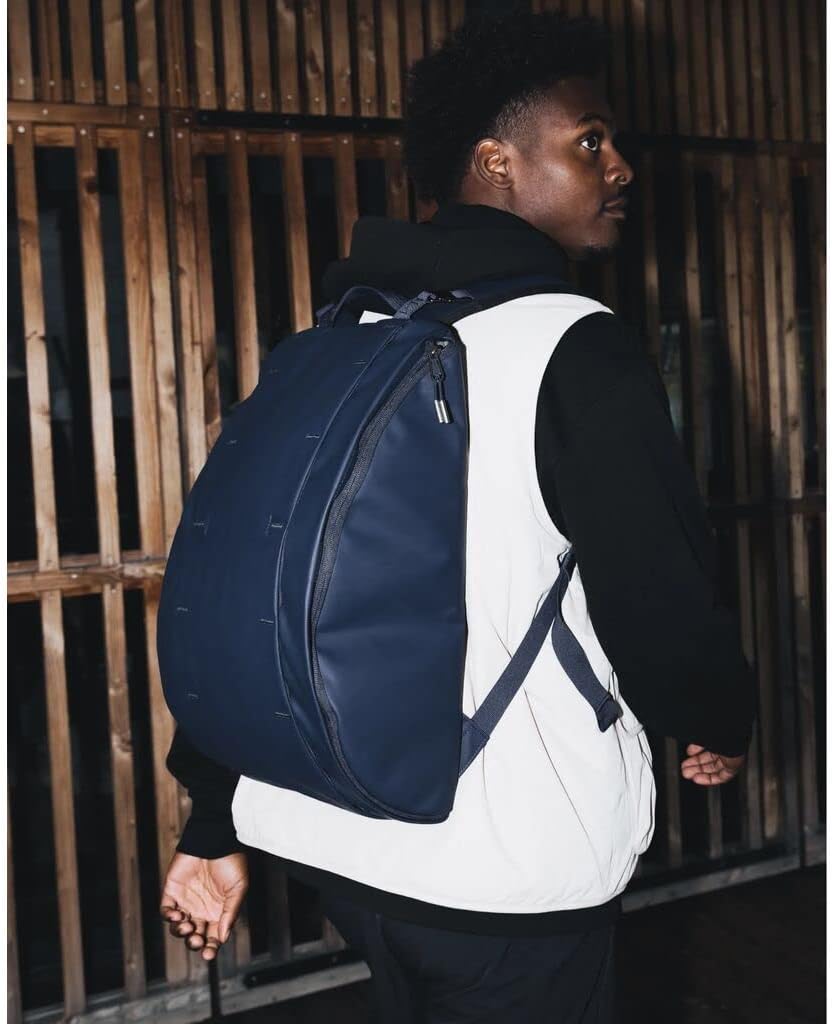 Db Journey The Hugger - Travel Backpack with Laptop Compartment for Work and Gym, Luggage Backpack with Roller Bag Hook-Up System, 15L - Blue Hour