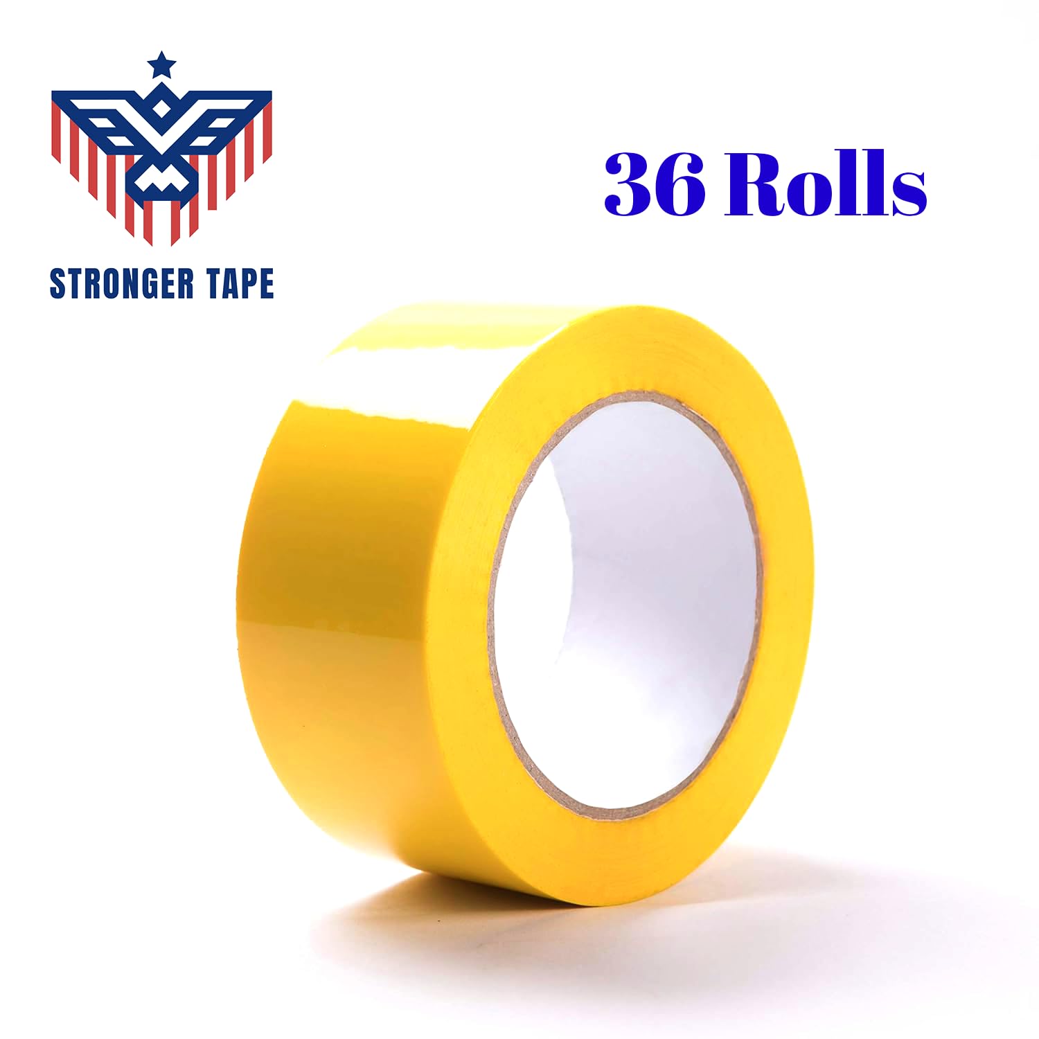 Yellow Packing Tape, Moving Tape, 2 Inch x 110 Yards, 2.0 Mil Thick, (36 Rolls) Heavy Duty Carton Sealing Tape (Yellow)
