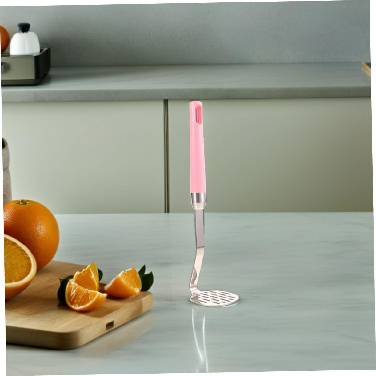 COLLBATH 2pcs Essential Kitchen Tool Potato Masher for Mashing Potatoes Vegetables Fruits Stainless Steel Mashed Press