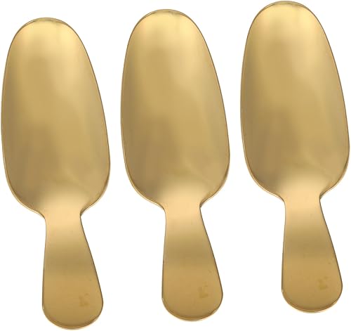 Cabilock Cuchara de postre para café expreso, pequeñas cucharas de hielo de metal para cucharas de bar, vajilla para el hogar, galletas japonesas,