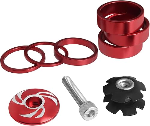 LUORNG 1 juego de espaciadores de auriculares de 1-18 pulgadas con 3 arandelas de 0.39 pulgadas, arandela de 0.2 pulgadas, arandela de 0.118 in,