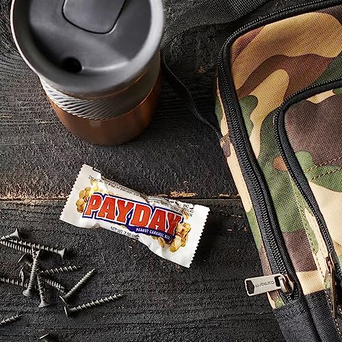 Payday Peanut And Caramel Snack Size Candy Bars - Bulk Individually Wrapped - 2 Pound #TOP4