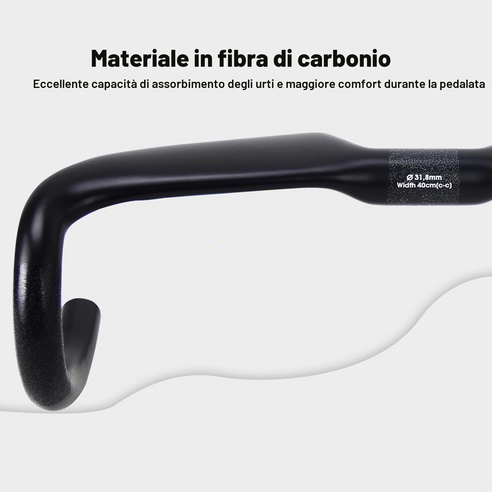 manubrio carbonio corsa 1-1/4"RXL SL manubrio carbonio bici da corsa routing interno UD opaco 420mm