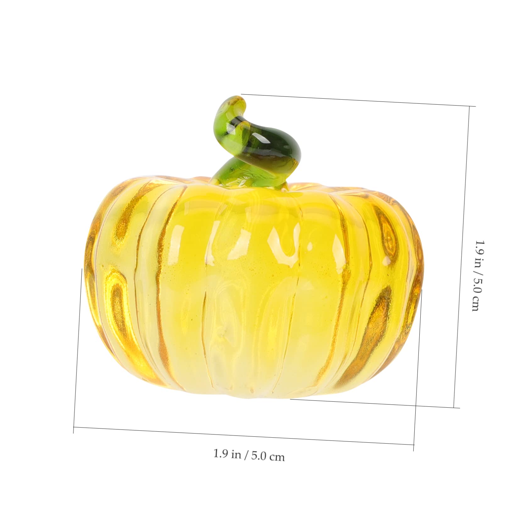 5 Pezzi Di Zucca Di Cristallo Realistica Zucca Artificiale Zucca Decorativa Ornamento Per Casa E Ufficio