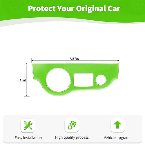 Miniatura 6 de RT-TCZ para cargador de interruptor de faros delanteros, accesorios interiores verdes para Dodge Challenger 2015 Up Charger 2010 Up