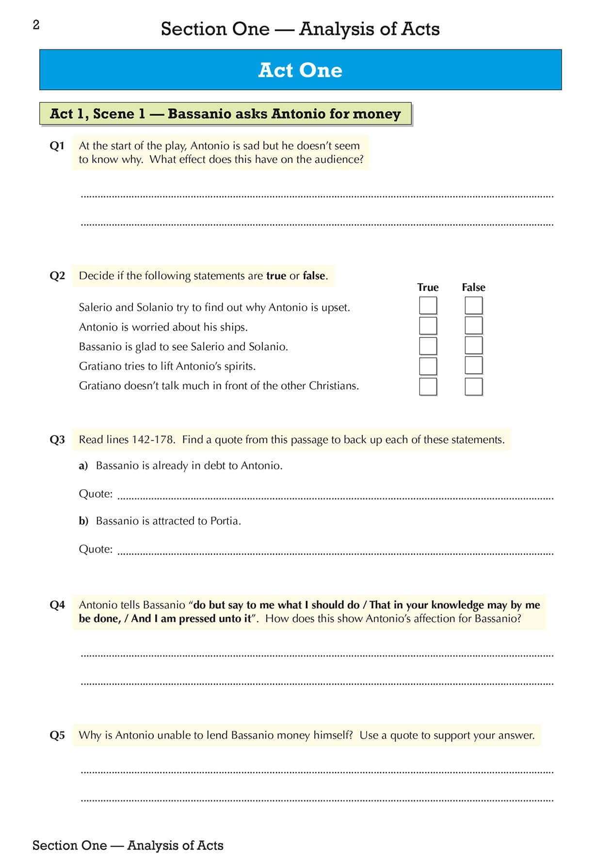 New Grade 9-1 GCSE English Shakespeare - The Merchant of Venice Workbook (includes Answers) (CGP GCSE English 9-1 Revision) - Image 6