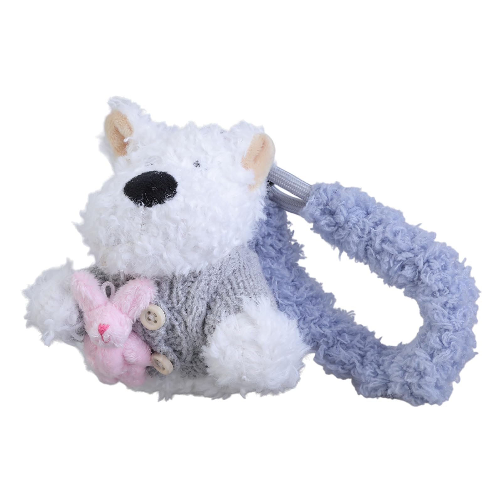 WNXGNHO Fashionable Cartoon Dog Plush Keyring Stylish Bag Decoration Car Ornament Backpack Accessories Unique Bag Ornament