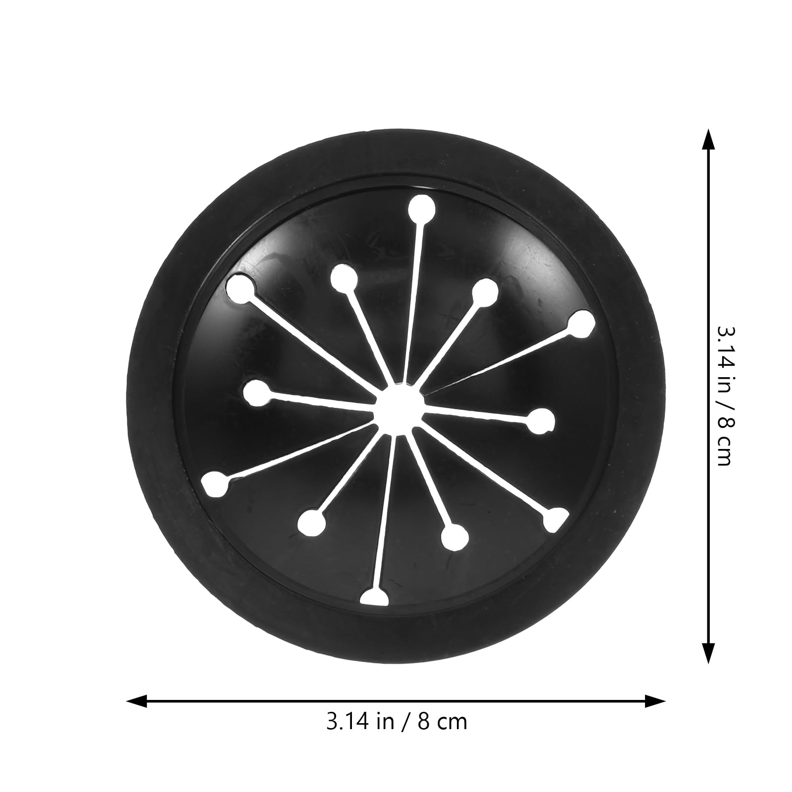 Toyvian 2 Pezzi Tritarifiuti Splash Guard Dissipatore Setaccio Copri-Rifiuti Accessori per Rifiuti Accessori Nero, Insert De Vidange En Caoutchouc pour évier De Cuisine