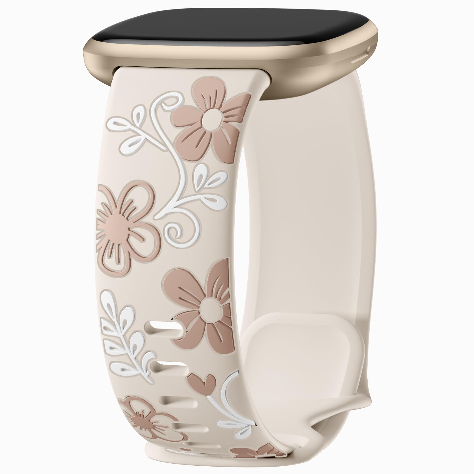 GEAK Floral Engraved Bands Compatible - arm and wristband accessories | Mubboo