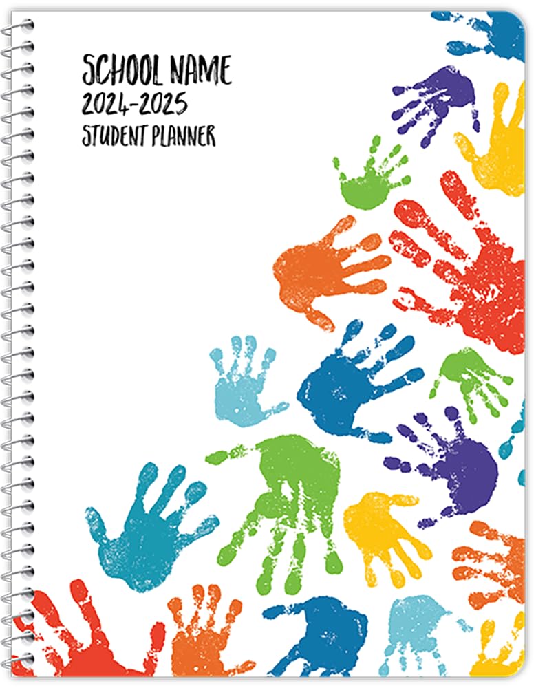 Primary School K-2nd Student Planner 15pks - Hand Prints Cover