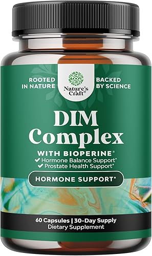 Miniatura 9 de Suplemento DIM extra fuerte para hombres y mujeres, complejo DIM + bioperina para el equilibrio hormonal, diindolilmetano con D-glucarato de calcio