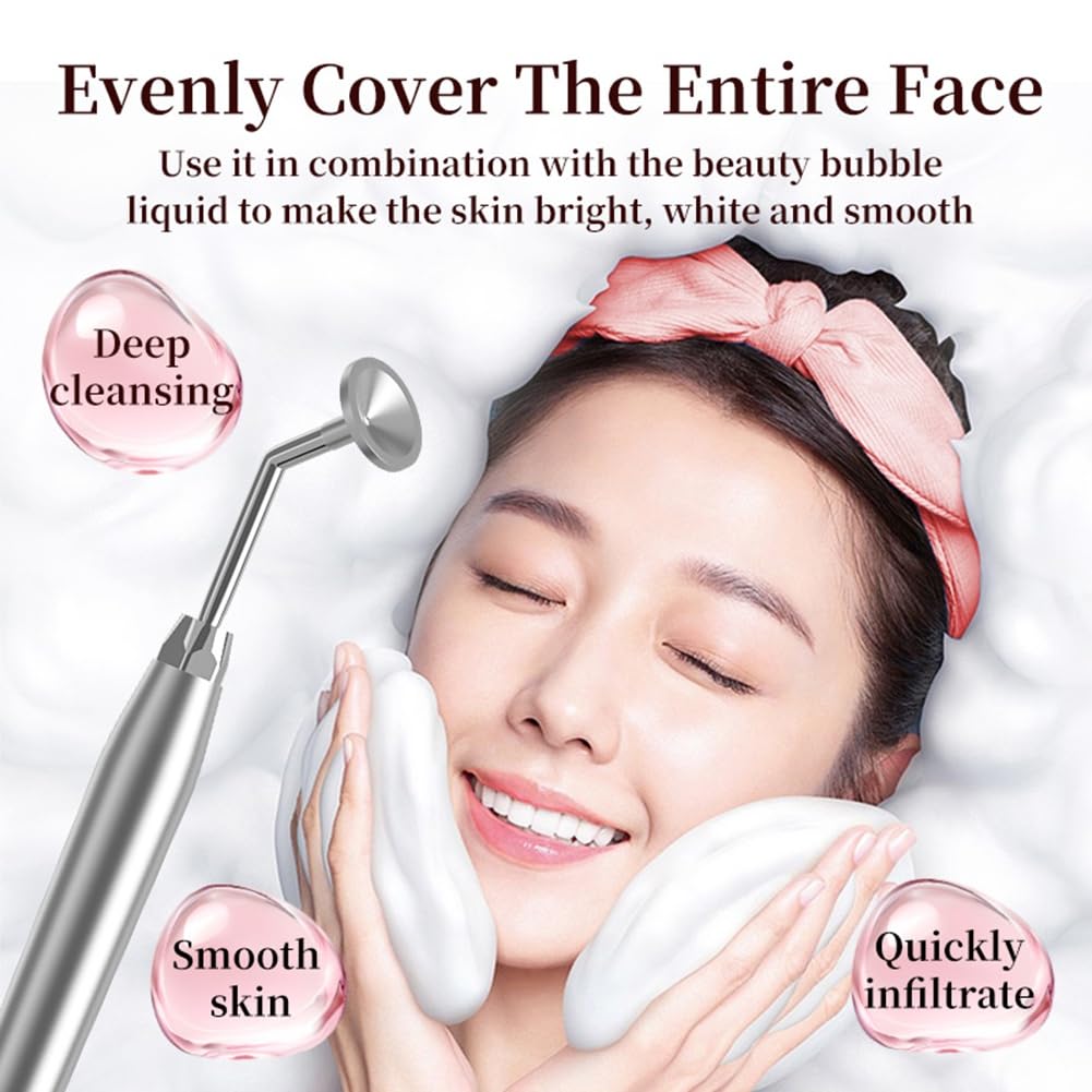 Nueva Máquina de Belleza Profesional con, Ajuste de Velocidad en 3 Niveles, Máquina de Belleza con Espuma Densa, Máquina de Belleza para una Piel Más Brillante, Enchufe de la UE.