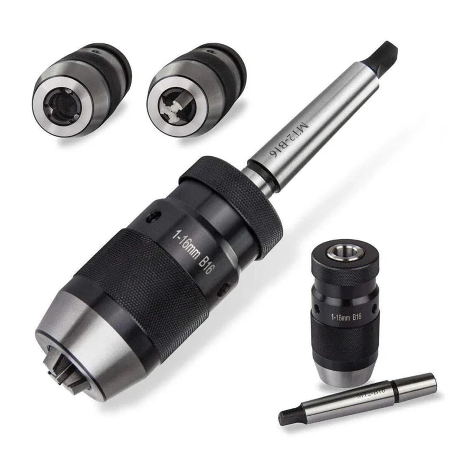 Trapano da tornio B16, senza chiave, 1-16 mm, MT2-B16, mandrino, mandrino autoregolante
