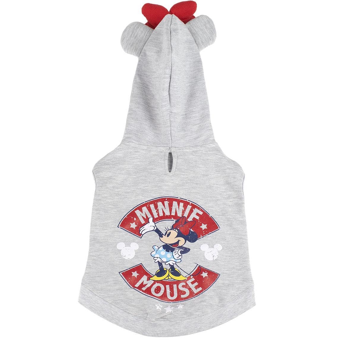 CERDÁ LIFE'S LITTLE MOMENTS Minnie Mouse Dog Jacket - Red with White Polka Dots, Medium, Cotton Polyester, Official Disney Licence