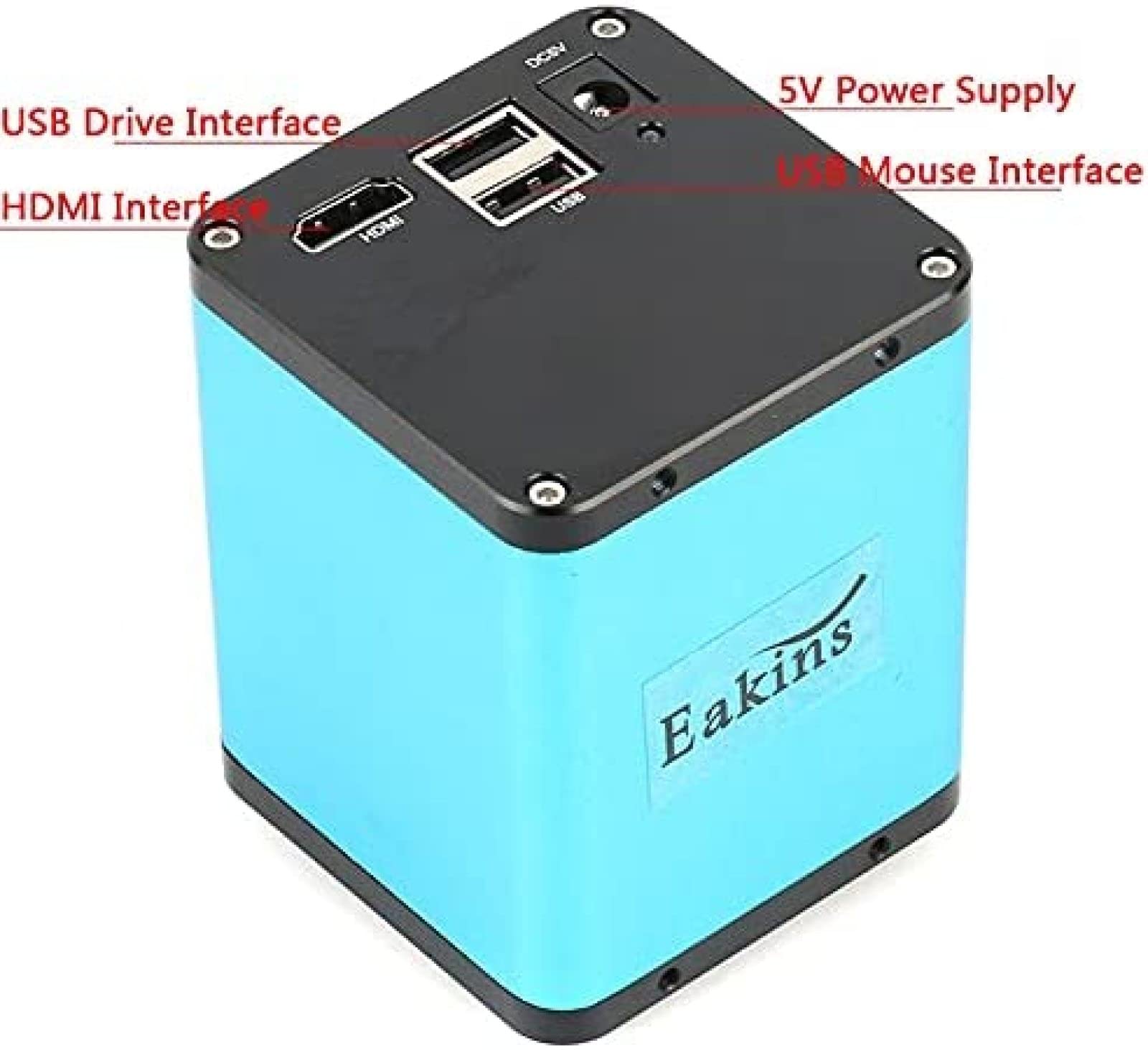 Pełny zestaw przemysłowa kamera z mikroskopem pomiarowym HDMI IMX385 + obiektyw z mocowaniem C 180X 144 diody LED + ekran LCD HD 10,1 ", D, pomiar