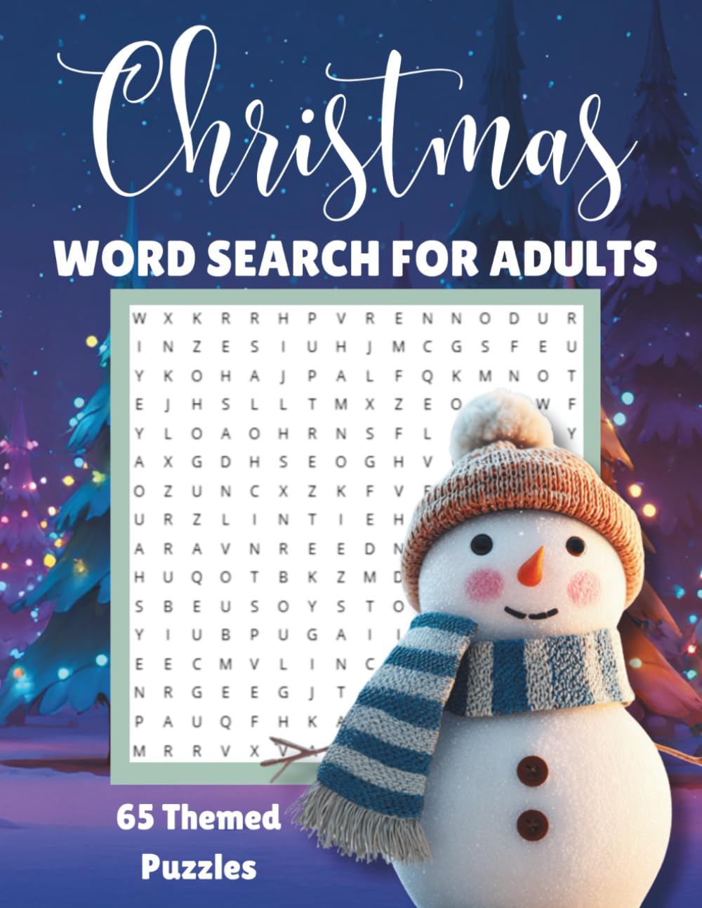 Christmas Word Search for Adults: 65 Themed Puzzles with Large Print for Adults, Teens, and Seniors