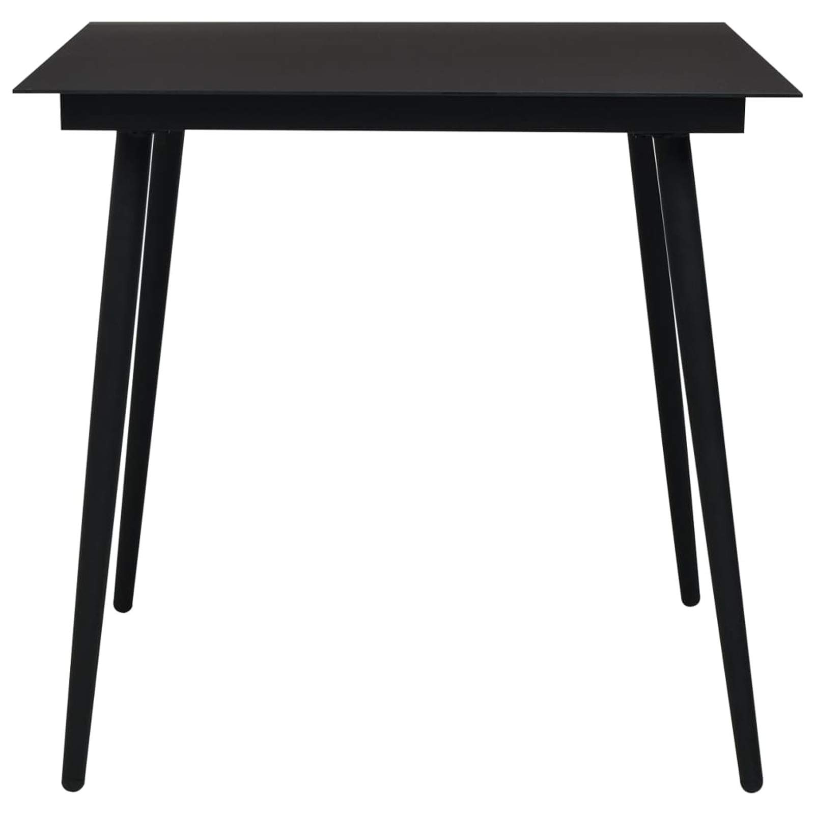 Set de Comedor de jardín 3 pzas Conjunto Mesa y sillas Jardin Muebles de Jardin Set Comedor de jardín Cuerda de algodón y Acero Negro